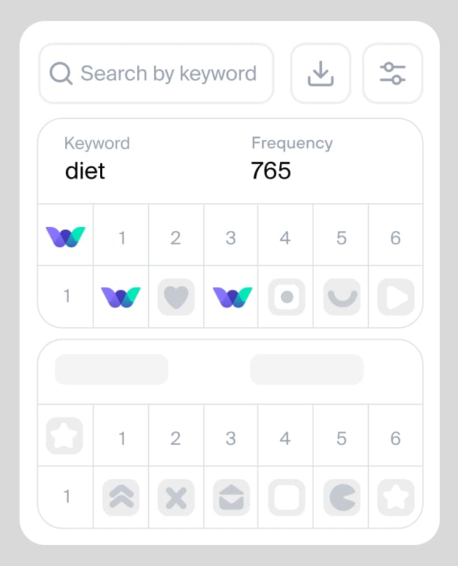 Monitor your app's current search rankings in the Appbooster service